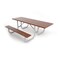 Frog Furnishings Brown 6' ADA Galvanized Frame Table PB 6BROGFPICADA - alternate 1